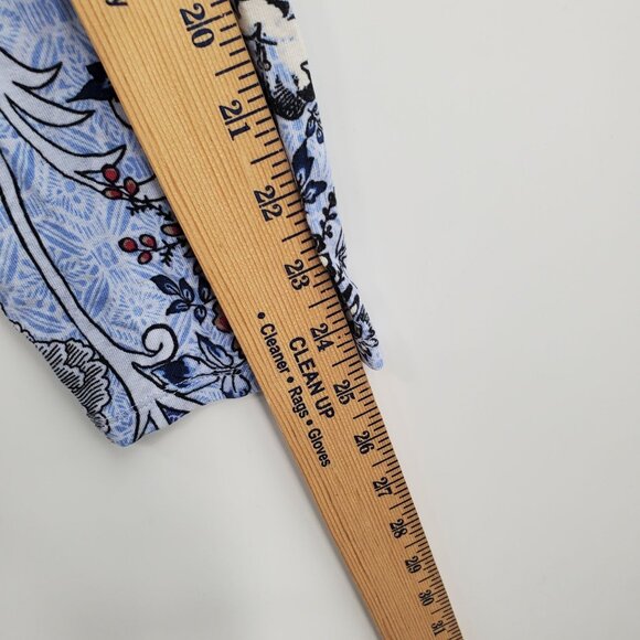 Chico's Floral Print Long Sleeve V Neck Tunic Top Women Size 2 US Large Paisley - Picture 10 of 11